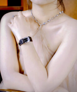 Đồng hồ Omega Constellation Quadra Quartz Dây Da Fake Cao Cấp 22x28mm