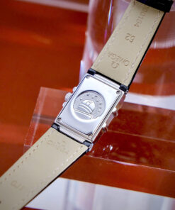 Đồng hồ Omega Constellation Quadra Quartz Dây Da Fake Cao Cấp 22x28mm