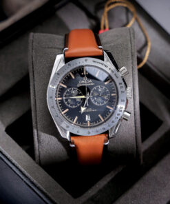 Đồng hồ Omega Speedmaster '57 Chronograph Dây Da Cam Fake 11 44mm