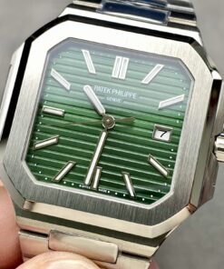 Đồng hồ Patek Philippe Cubitus 5821 Rep 11 mặt vuông màu xanh lá cây 45mm (1)