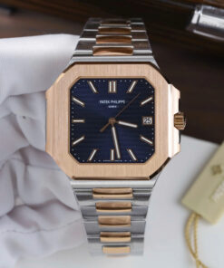 Đồng hồ Patek Philippe Cubitus 5821 Replica 11 mặt vuông màu xanh blue 45mm (2)