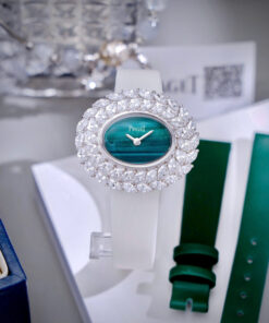 Đồng hồ Piaget Limelight Nữ Mặt Xanh Ngọc Đính Đá Like Auth 30x36mm