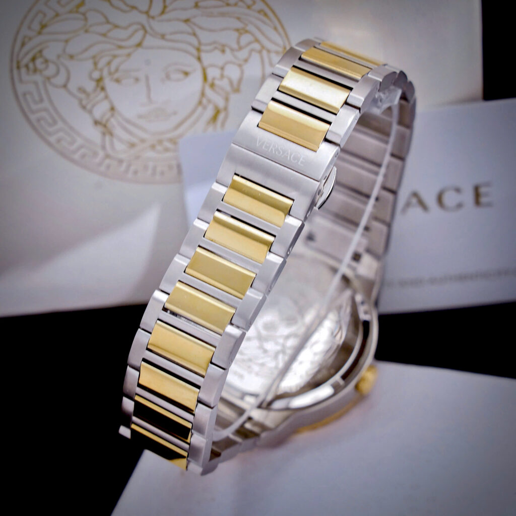 Đồng hồ Versace Medusa Infinite Nam Mặt Xanh Dây Demi Like Auth 42mm