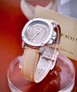 Đồng Hồ Burberry The Britain Women Nữ Dây Da Nâu Rep 1:1 34mm