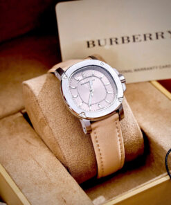 Đồng Hồ Burberry The Britain Women Nữ Dây Da Nâu Rep 1:1 34mm