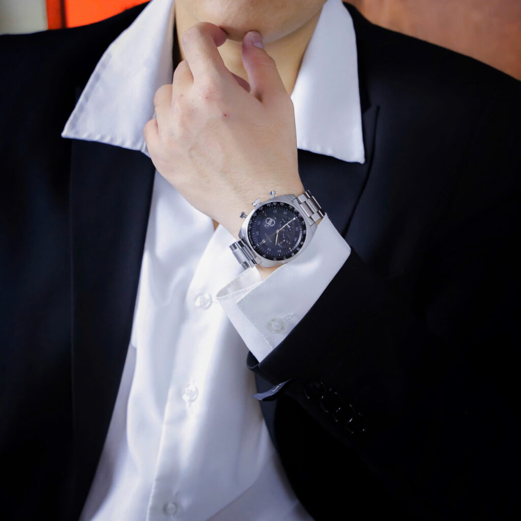  Đồng Hồ Gucci Interlocking G Chronograph Mặt Đen Like Auth 41mm