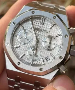 Đồng hồ Audemars Piguet Rep 11 Royal Oak 26240ST mặt trắng máy mỏng new 2025 41mm (4)