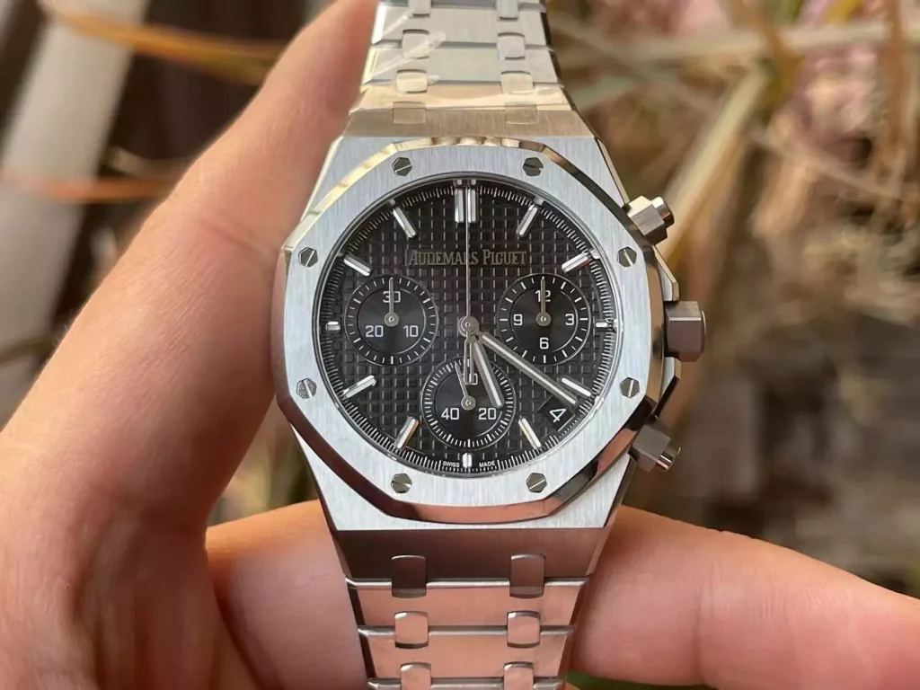 Đồng hồ Audemars Piguet Replica 11 Royal Oak 26240ST mặt đen máy mỏng nhà máy APS 41mm (2)