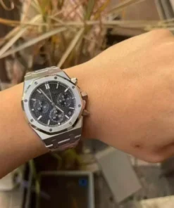 Đồng hồ Audemars Piguet Replica 11 Royal Oak 26240ST mặt đen máy mỏng nhà máy APS 41mm (2)