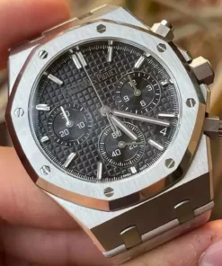 Đồng hồ Audemars Piguet Replica 11 Royal Oak 26240ST mặt đen máy mỏng nhà máy APS 41mm (2)