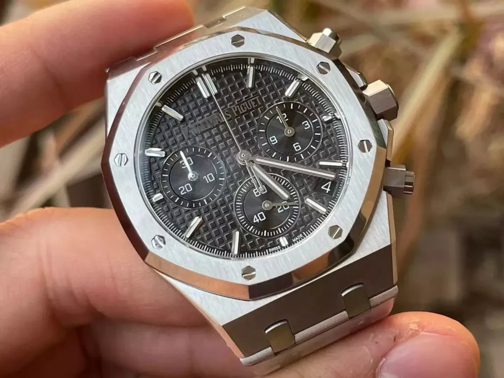 Đồng hồ Audemars Piguet Replica 11 Royal Oak 26240ST mặt đen máy mỏng nhà máy APS 41mm (2)