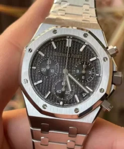 Đồng hồ Audemars Piguet Replica 11 Royal Oak 26240ST mặt đen máy mỏng nhà máy APS 41mm (2)