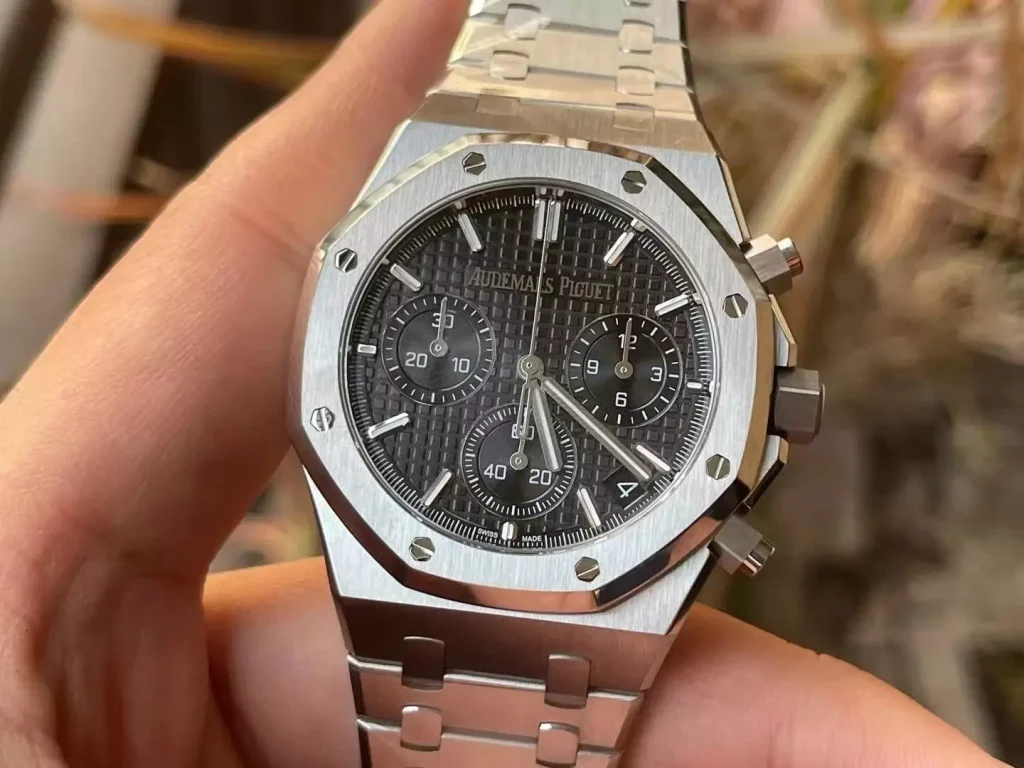Đồng hồ Audemars Piguet Replica 11 Royal Oak 26240ST mặt đen máy mỏng nhà máy APS 41mm (2)