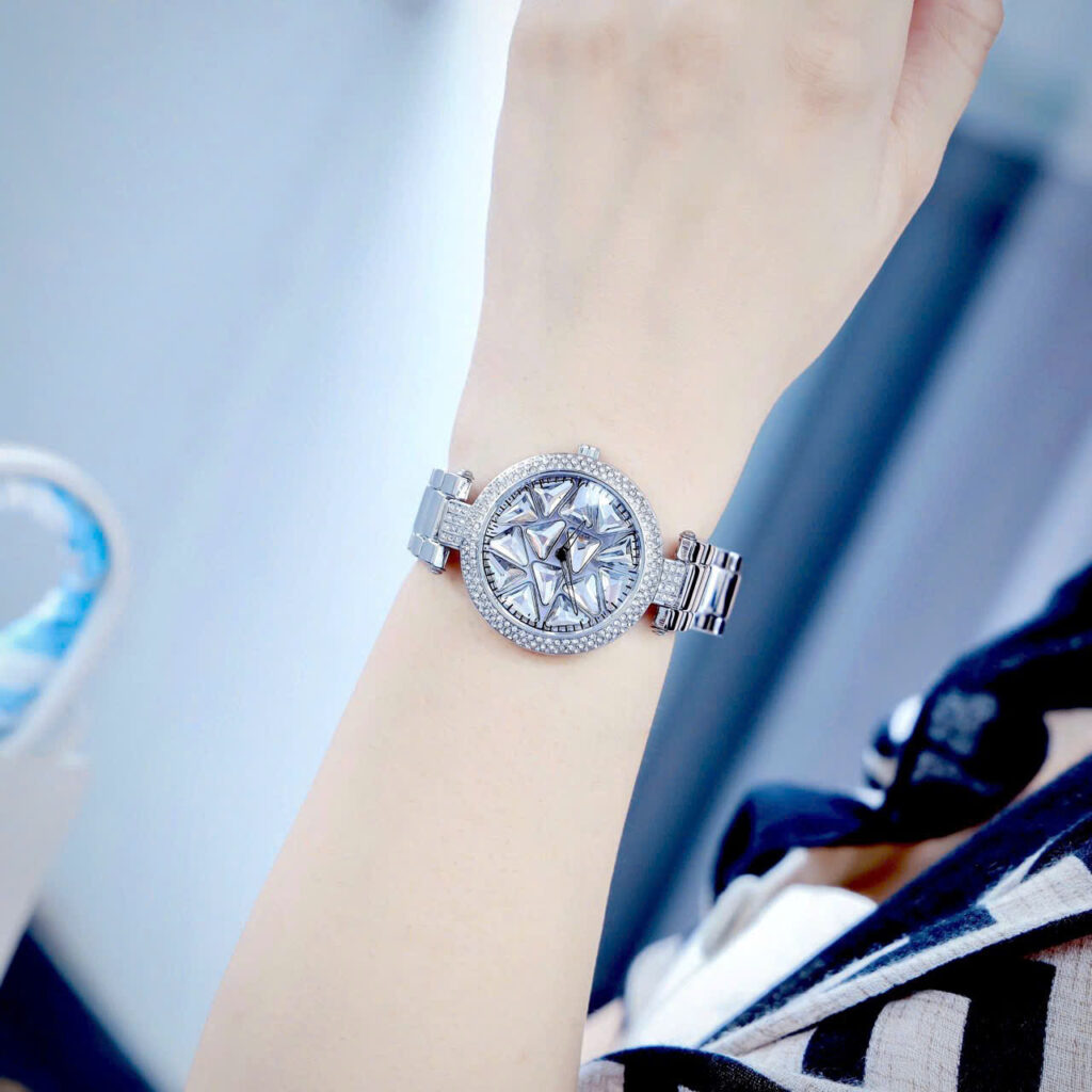 Đồng hồ Chopard Ladies Nữ Dây Kim Loại Đính Đá Viền Fake 1:1 36mm