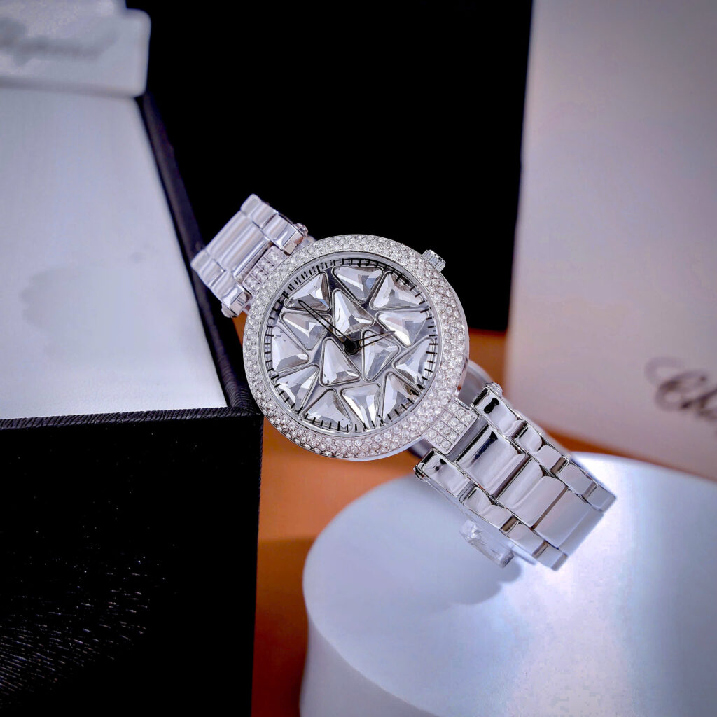 Đồng hồ Chopard Ladies Nữ Dây Kim Loại Đính Đá Viền Fake 1:1 36mm