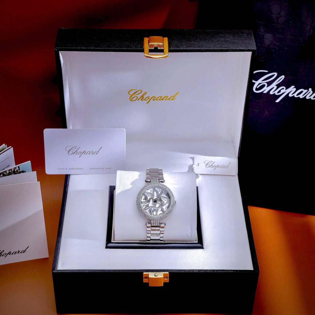Đồng hồ Chopard Ladies Nữ Dây Kim Loại Đính Đá Viền Fake 1:1 36mm