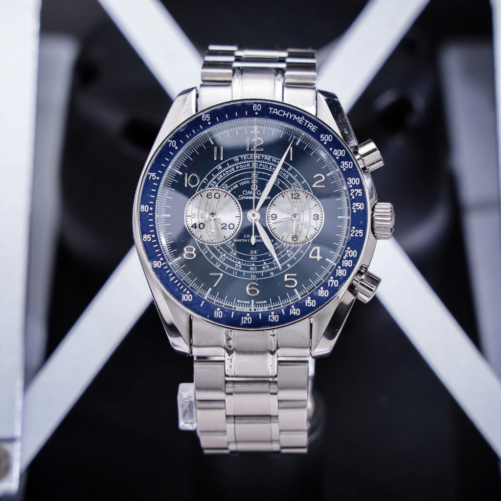 Đồng hồ Omega Speedmaster Chronograph Dây Kim Loại Fake Cao Cấp 43mm