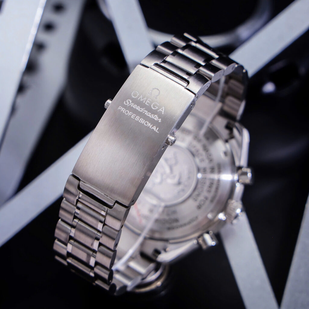 Đồng hồ Omega Speedmaster Chronograph Dây Kim Loại Fake Cao Cấp 43mm
