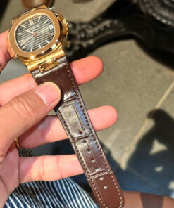 Đồng hồ Patek Philippe Nautilus 5711 bọc vàng 18K mặt xám xưởng 3K 40mm (1)