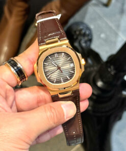 Đồng hồ Patek Philippe Nautilus 5711 bọc vàng 18K mặt xám xưởng 3K 40mm (1)