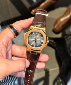 Đồng hồ Patek Philippe Nautilus 5711 bọc vàng 18K mặt xám xưởng 3K 40mm (1)