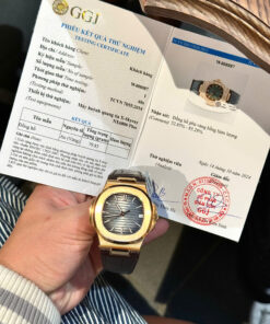 Đồng hồ Patek Philippe Nautilus 5711 bọc vàng 18K mặt xám xưởng 3K 40mm (1)