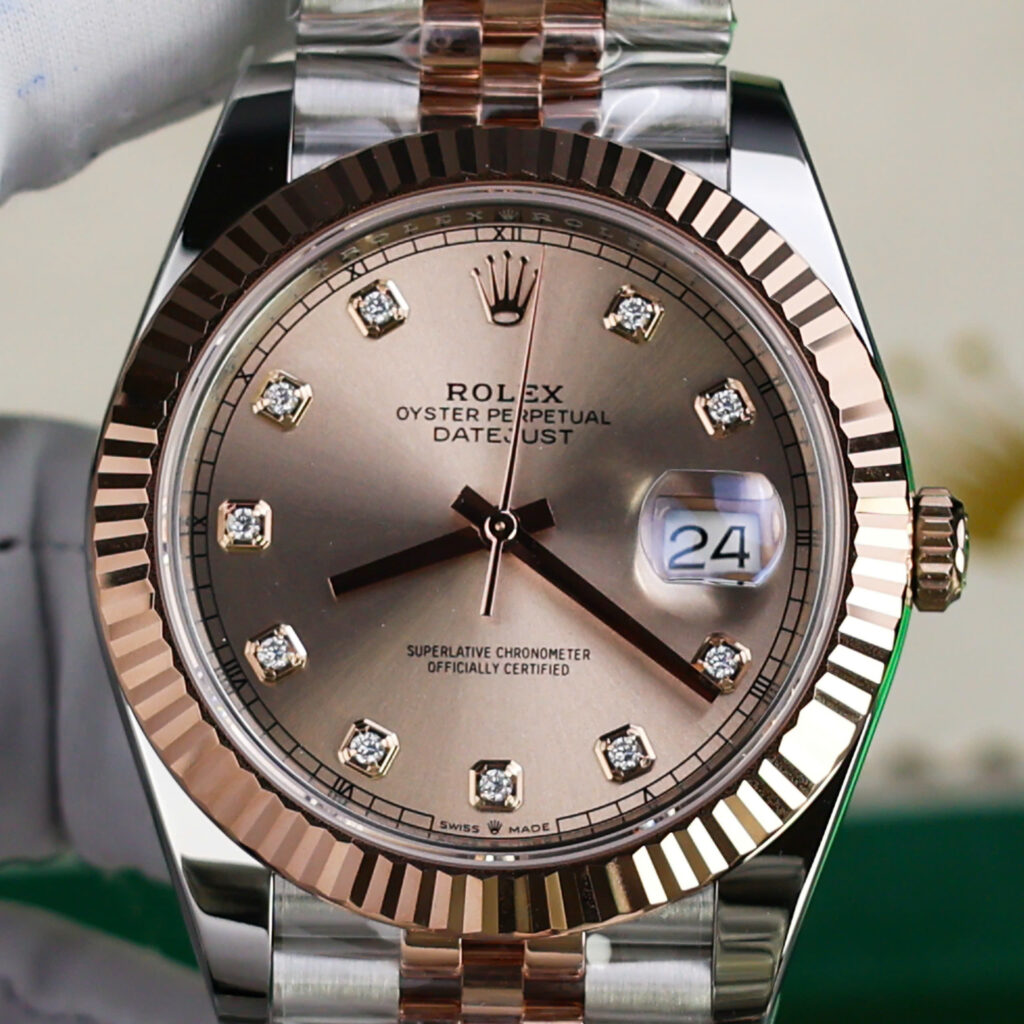 Đồng hồ Rolex Chế Tác DateJust 126331 mặt Sundust nhà máy Clean 41mm (2)