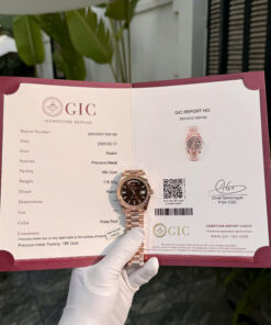 Đồng hồ Rolex Day-Date bọc vàng thật mặt số Chocolate xưởng GM 40mnm (1)