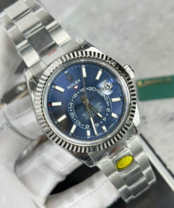 Đồng hồ Rolex Rep 11 Sky-Dweller 326934 mặt xanh dương dây kim loại 42mm (2)