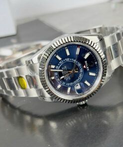 Đồng hồ Rolex Rep 11 Sky-Dweller 326934 mặt xanh dương dây kim loại 42mm (2)