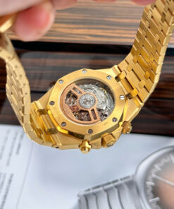 Đồng hồ Ademars Piguet Royal Oak Frosted màu vàng Replica 41mm (9)