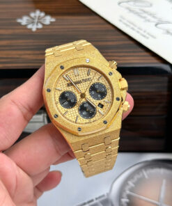 Đồng hồ Ademars Piguet Royal Oak Frosted màu vàng Replica 41mm (9)