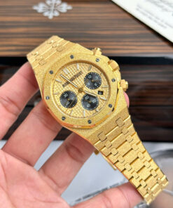 Đồng hồ Ademars Piguet Royal Oak Frosted màu vàng Replica 41mm (9)