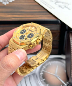 Đồng hồ Ademars Piguet Royal Oak Frosted màu vàng Replica 41mm (9)