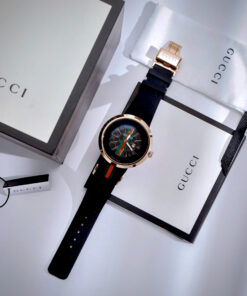 Đồng hồ Gucci unisex king gold máy Pin nhật dây cao su like auth 40mm
