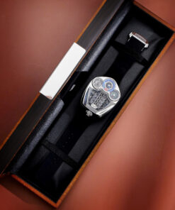 Đồng hồ Jacob & Co Bugatti dây cao su đen fake cao cấp 52mm x 44mm