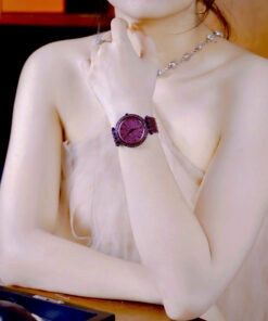 Đồng hồ Michael Kors Darci Pavé nữ đính full đá màu tím 38mm