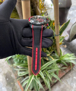 Đông hồ Omega Seamaster cọc dạ quang dây vải đỏ fake cao cấp 42mm