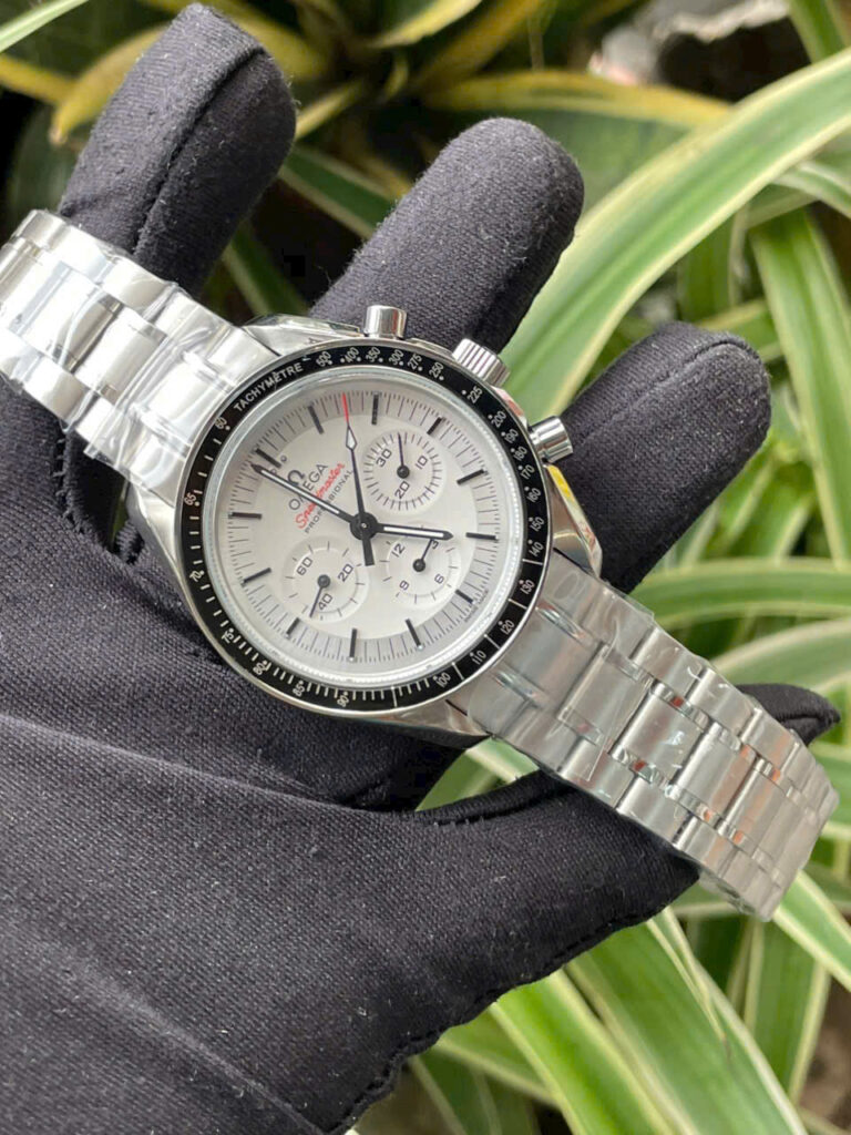 Đồng hồ Omega Speedmaster dây kim loại máy cơ nhật fake cao cấp 42mm