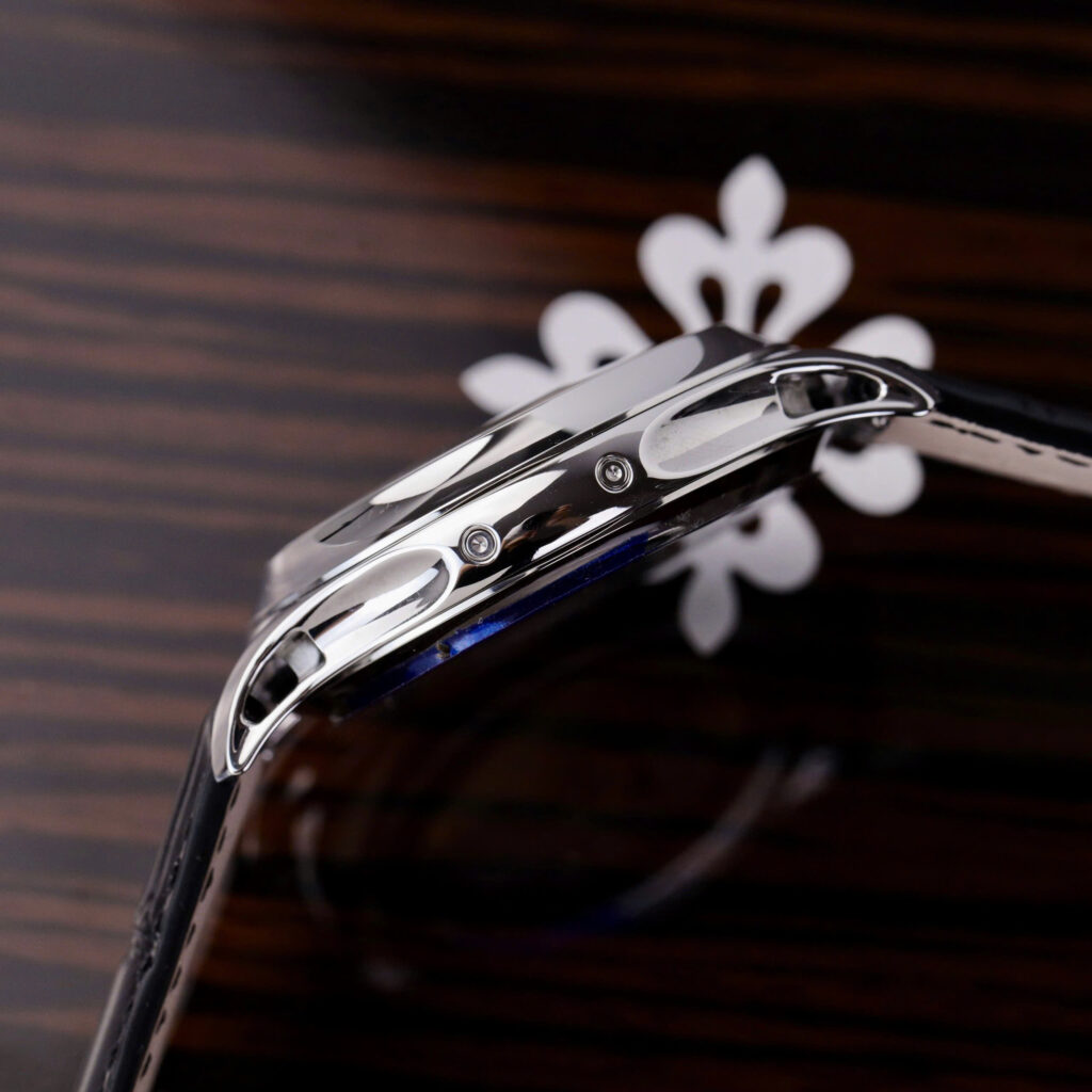 Đồng hồ Patek Philippe 5205G Replica 11 màu xanh blue dây da 40mm (2)