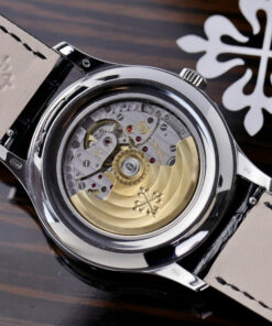 Đồng hồ Patek Philippe 5205G Replica 11 màu xanh blue dây da 40mm (2)