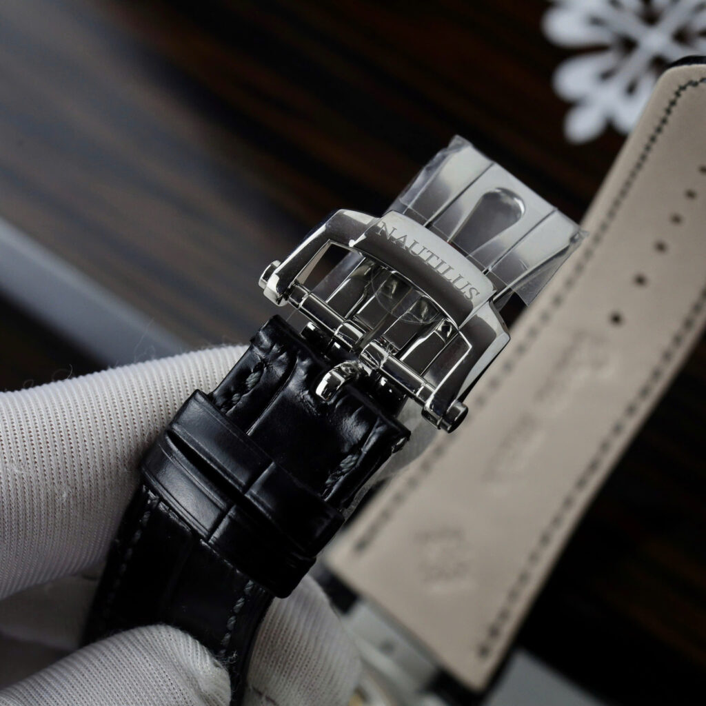 Đồng hồ Patek Philippe Nautilus 5712 Replica 11 mặt xanh blue dây da PPF 40mm (2)