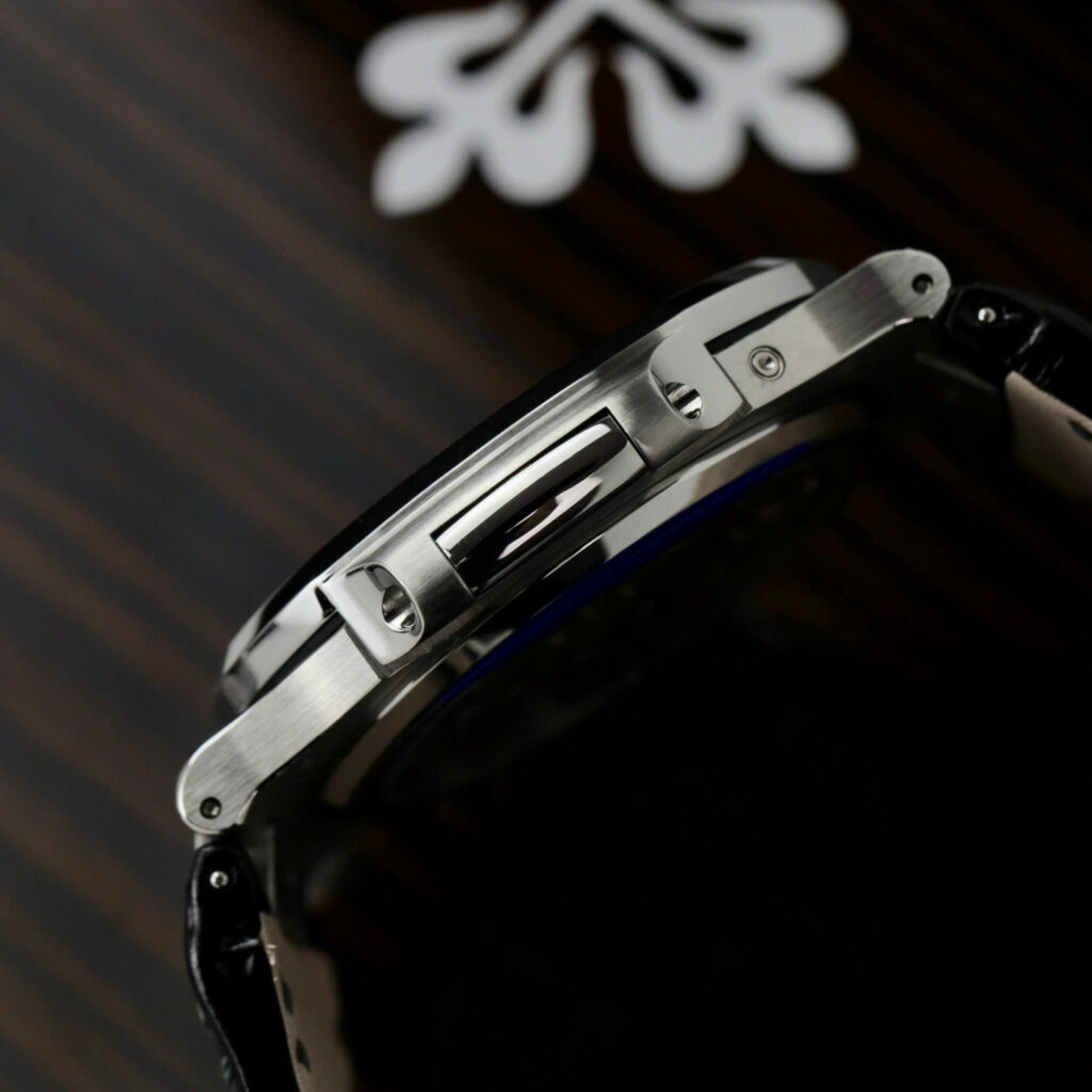Đồng hồ Patek Philippe Nautilus 5712 Replica 11 mặt xanh blue dây da PPF 40mm (2)