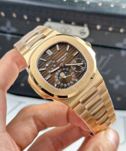 Đồng hồ Patek Philippe Nautilus 5712R Chế Tác mặt nâu dây kim loại nhà máy PPF 40mm (1)