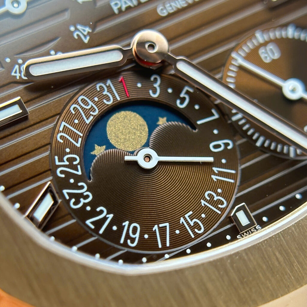 Đồng hồ Patek Philippe Nautilus 5712R Chế Tác mặt nâu dây kim loại nhà máy PPF 40mm (1)