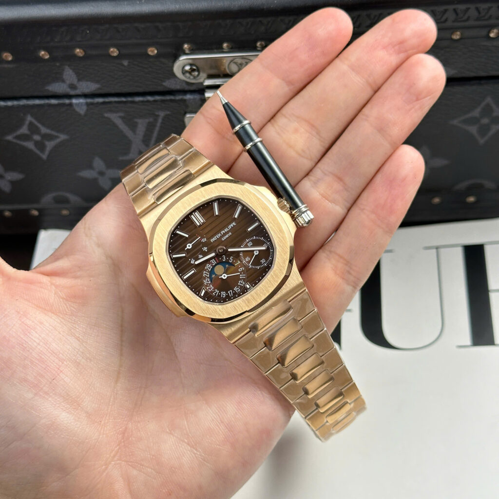 Đồng hồ Patek Philippe Nautilus 5712R Chế Tác mặt nâu dây kim loại nhà máy PPF 40mm (1)