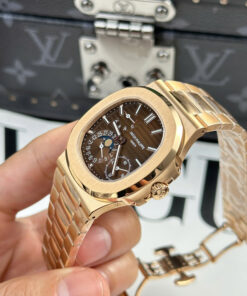 Đồng hồ Patek Philippe Nautilus 5712R Chế Tác mặt nâu dây kim loại nhà máy PPF 40mm (1)