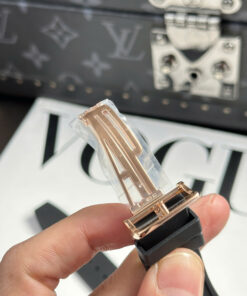 Đồng hồ Audemars Piguet Chế Tác Royal Oak 15500 mặt đen dây cao su nhà máy APS 41mm (1)