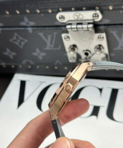 Đồng hồ Audemars Piguet Chế Tác Royal Oak 15500 mặt đen dây cao su nhà máy APS 41mm (1)