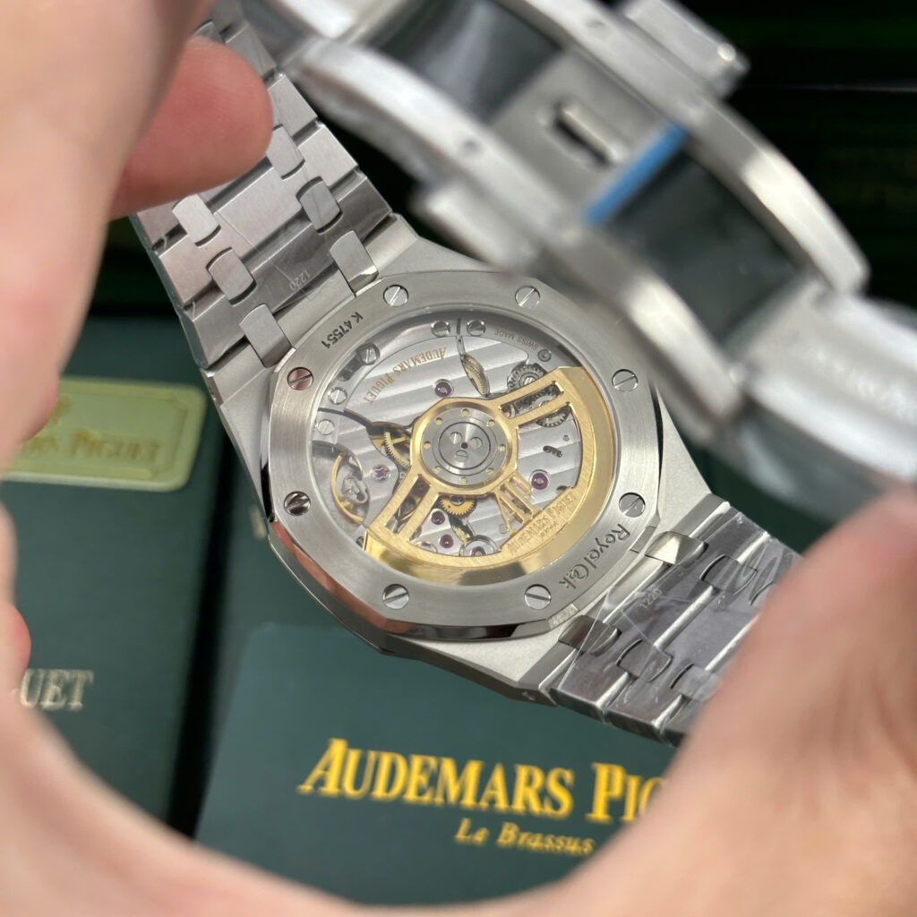 Đồng hồ Audemars Piguet Chế Tác Royal Oak 15500ST mặt xám dây kim loại APS 41mm (2)